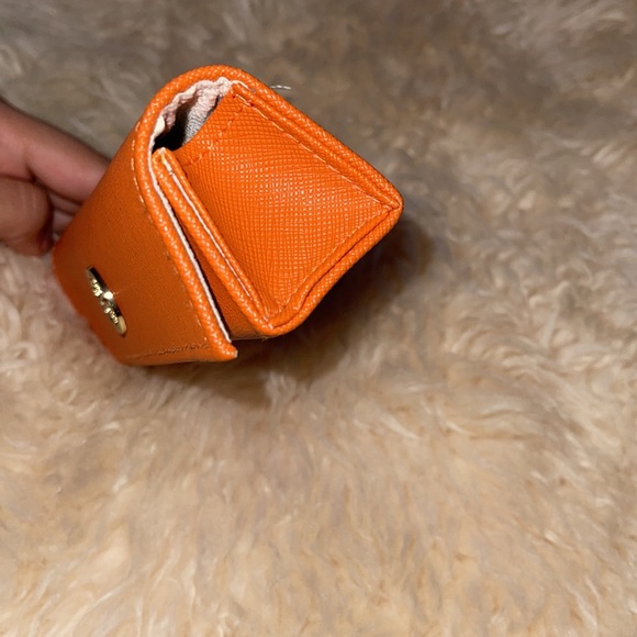 Tory Burch Orange Eyeglass Case with Gold Logo - Picture 7 of 15